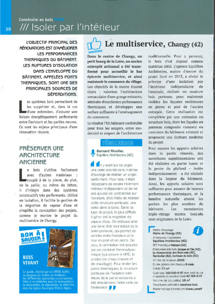 Article dans l'ouvrage construire en bois n°4