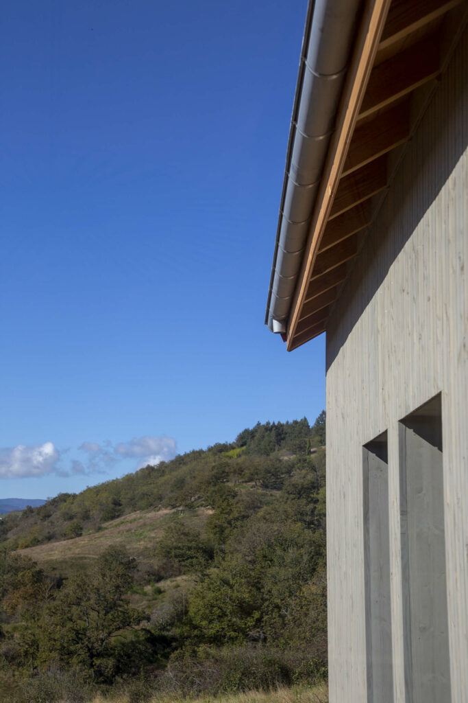 Maison individuelle avec ossature en bois, à Saint-Priest-La-Roche.