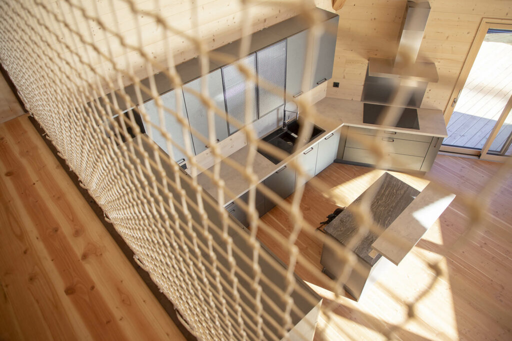 Maison individuelle avec ossature en bois, à Saint-Priest-La-Roche.