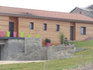 Maison individuelle avec ossature en bois, à Les Noës.